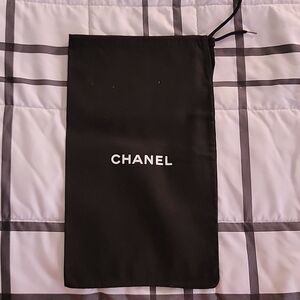 NEW VINTAGE CHANEL Travel Shoe DRAWSTRING DUST BAG 7 3/4" x 13"